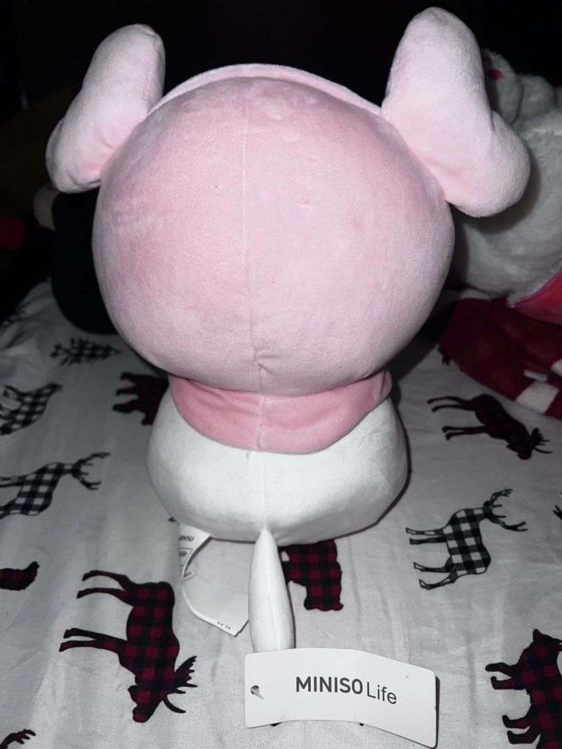 MINISO Cat Hood Plushie (WITH tag) (Category: Plushies & Soft Toys) located in Quezon City. Submitted by unjca (Listing ID 1447086822, Image 2). Description: NO issue/s (see pics for proof) RFS: Decluttering Originally bought from MINISO store. Perfect for gifting because it still has the MINISO tag. Height: 10.6 inches / 27 cm Width: 7 inches / 18 cm.
