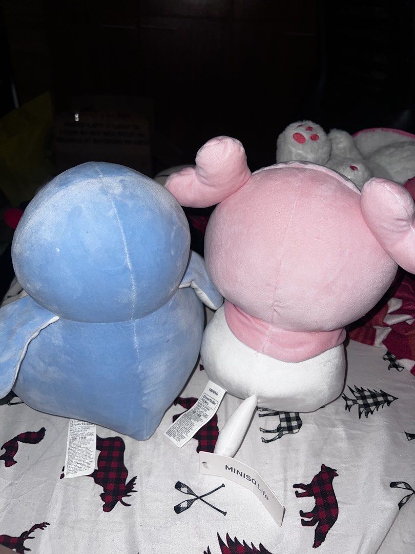 MINISO Penguin and Cat (BUNDLE) (Category: Plushies & Soft Toys) located in Quezon City. Submitted by unjca (Listing ID 1447088356, Image 2). Description: Both has NO issue/s (see pics for proof) RFS: Decluttering Both were originally bought from MINISO store. The cat with pink hood still has its tag. BOTH Heights: 10.6 inches / 27 cm Cat width: 7 inches / 18 cm Penguin width: 9 inches / 23 cm Individual prices: Cat - P200 Penguin - P150 Bundle: 