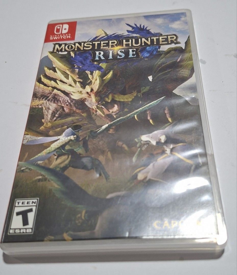 Monster Hunter Rise Nintendo Switch Game (Category: Nintendo) located in Pasig City. Submitted by heytey (Listing ID 1447027642, Image 1). Description: - Monster Hunter Rise for Nintendo Switch - Rated T for Teen - Developed by Capcom - Explore a vast world - Hunt challenging monsters - Perfect for action RPG fans.