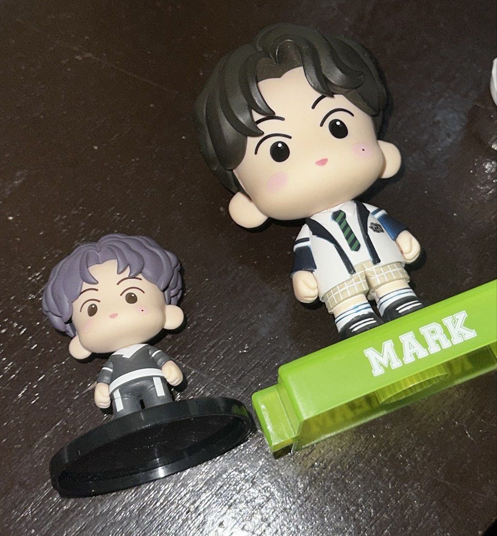 nct mark lee figurines (Category: Designer & Blind Box Toys) located in Taguig. Submitted by haevnly (Listing ID 1447033128, Image 1). Description: ₱850 for both! + shipping fee ₱500 big mark figurine | ₱350 small mark figurine mop:gcsh mod:jnt (₱44 if withing metro manila) can send condi to sure buyer/s onlyy.