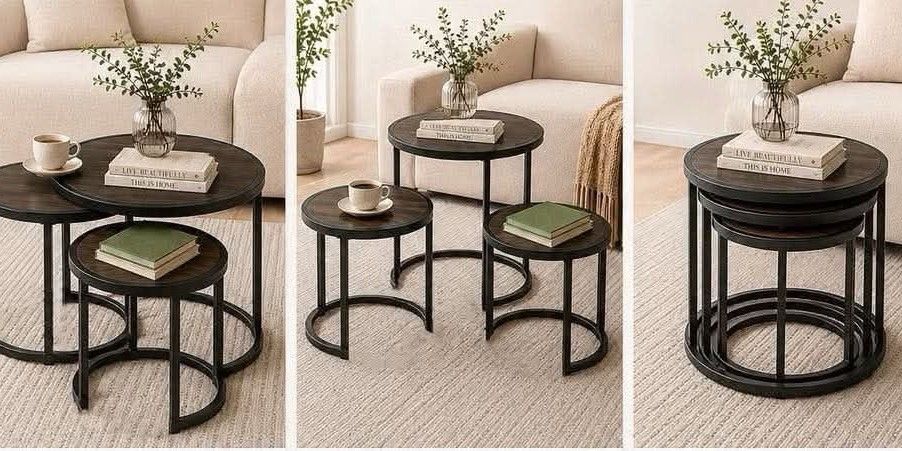 Nesting Tables Set of 3 Checkered, White, Walnut (Category: Tables & Sets) located in Marikina City. Submitted by marcobarbado.cloud (Listing ID 1447032834, Image 3). Description: .
