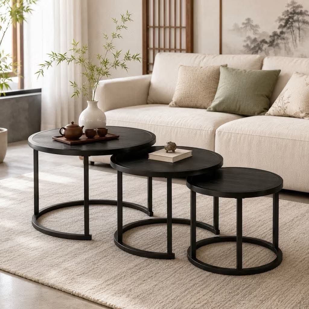 Nesting Tables Set of 3 Checkered, White, Walnut (Category: Tables & Sets) located in Marikina City. Submitted by marcobarbado.cloud (Listing ID 1447032834, Image 2). Description: .