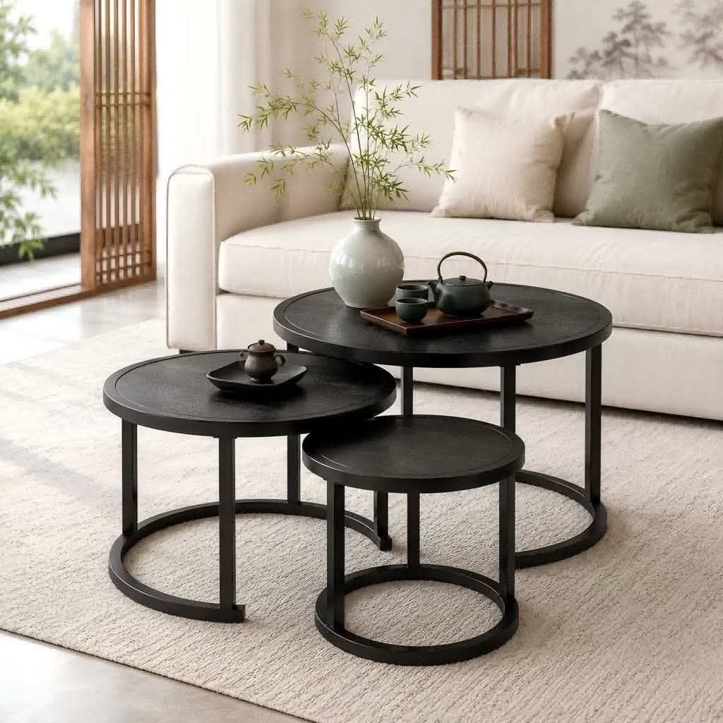 Nesting Tables Set of 3 Checkered, White, Walnut (Category: Coffee & Tea Tableware) located in Valenzuela. Submitted by hilaryyy25_ (Listing ID 1447082378, Image 3). Description: .