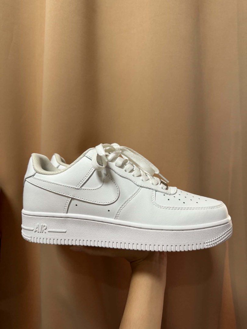 Nike Air Force 1 White Sneakers (Category: Sneakers) located in Quezon City. Submitted by _ysxh (Listing ID 1447026230, Image 2). Description: Classic White Nike Air Force 1s For Sale !! Size: US 9 - A must-have for any sneaker collection - Ideal for everyday wear - Shipping to be shouldered by buyer (Item is located in Quezon City) - Mode of Payment: Online transfer to BDO or BPI, E-wallet (GCash and Maya) Please leave a message for any further 
