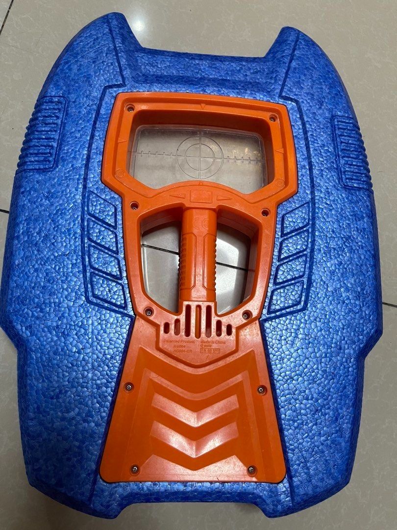 Orange and Blue Toy Shield Floater/Buoy with Scope (Category: Water Sports) located in Manila. Submitted by offtherack_mnl (Listing ID 1446931476, Image 1). Description: - Orange and blue toy shield - Features a scope on the front - Made of foam material - Shows some scuffs on the blue section - Ideal for imaginative and pretend play - 50% of the sales will help and support cancer patients.