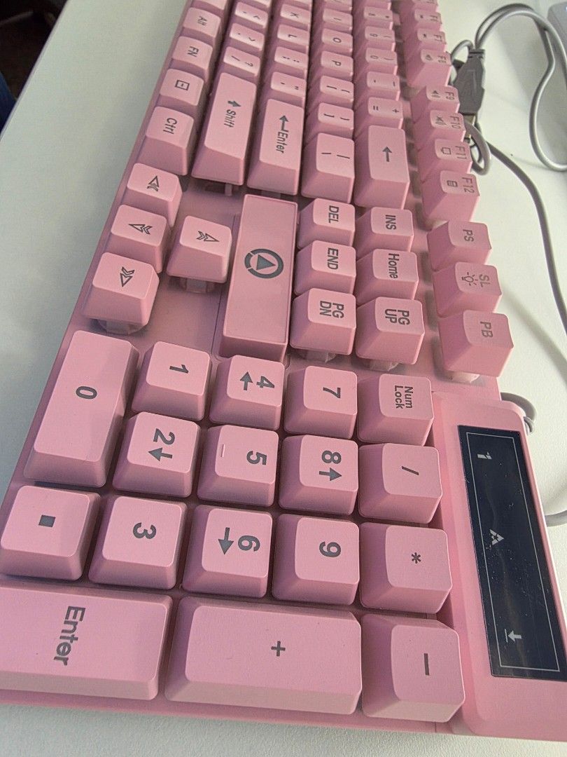 Pink Mechanical Gaming Keyboard with Backlight497173756663582721