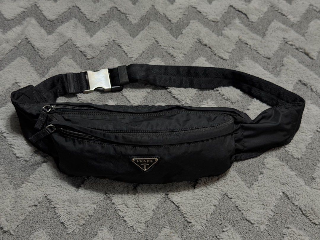 Prada - Black Nylon Belt Bag (Category: Luxury Bags & Wallets) located in Cavite. Submitted by commoncourtesy (Listing ID 1447097703, Image 2). Description: Authentic No dust bag Normal sign of usage.