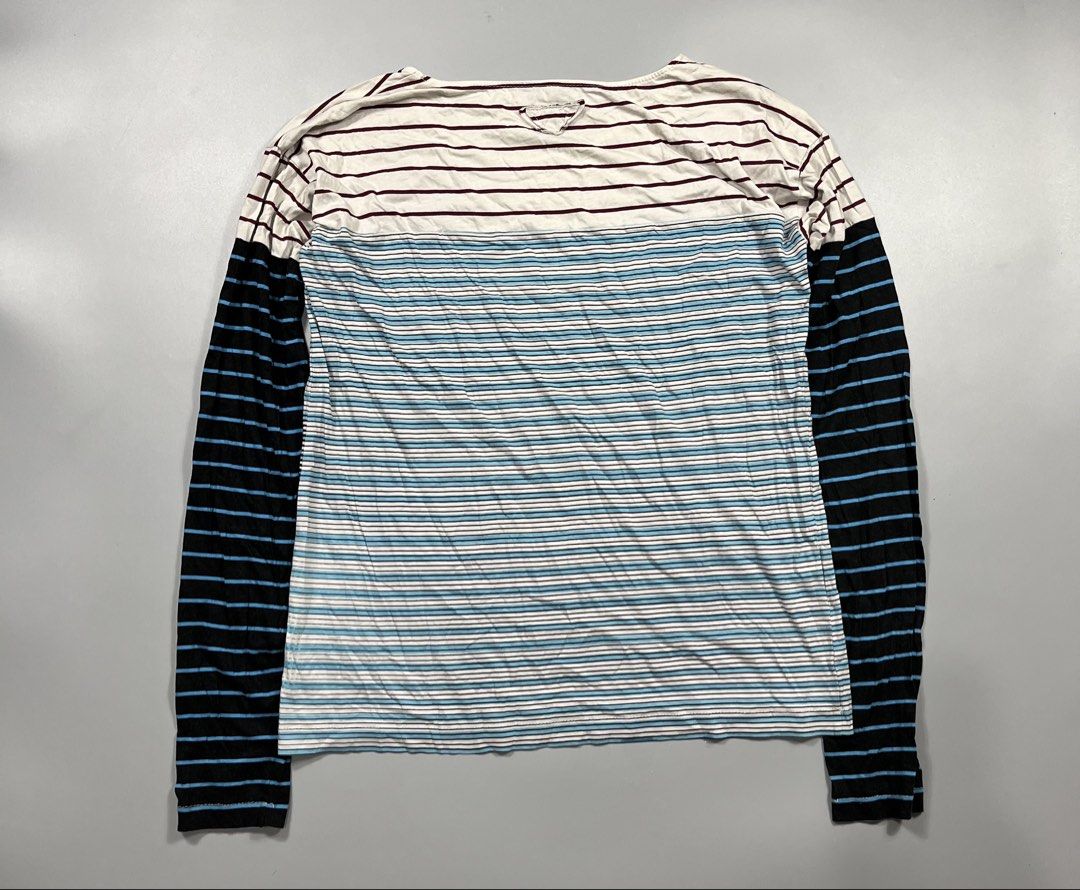 Prada - Multicolor Stripes Eye Print - Longsleeve (Category: Longsleeves) located in Taguig. Submitted by chicpicked (Listing ID 1447083179, Image 2). Description: Prada - Multicolor Stripes Eye Print - Longsleeve Worn by Tess Van De Berg on The L World Generation Q movie Authentic Excellent condition Caretag is cut but still intact Fits like medium imo 500.