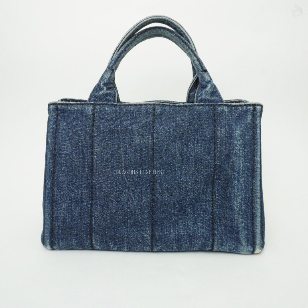 Prada Denim Canapa Tote (Category: Luxury Bags & Wallets) located in Taguig. Submitted by dluxenest (Listing ID 1446950160, Image 3). Description: Last price posted You may follow us on IG : dluxenest FB : Dragons Luxe Nest.