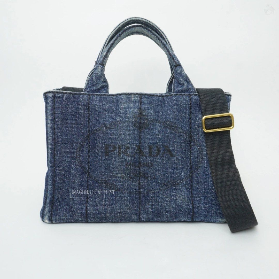 Prada Denim Canapa Tote (Category: Luxury Bags & Wallets) located in Taguig. Submitted by dluxenest (Listing ID 1446950160, Image 1). Description: Last price posted You may follow us on IG : dluxenest FB : Dragons Luxe Nest.