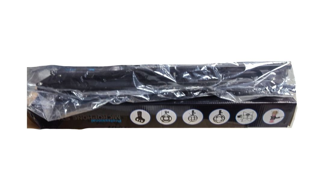 Professional Microphone Stand (Category: Microphones) located in Caloocan City. Submitted by mce_sales2026 (Listing ID 1446971510, Image 1). Description: DETAILS: Type: STAND MICROPHONE Straight stand: Fixed vertical pole, stable round base (good for vocals, speeches) Boom stand: Includes adjustable arm (great for instruments, podcast setups) Height Adjustment: Typically ~90 cm to 160+ cm (35"–65") Material: Steel or aluminum (steel = sturdier, a
