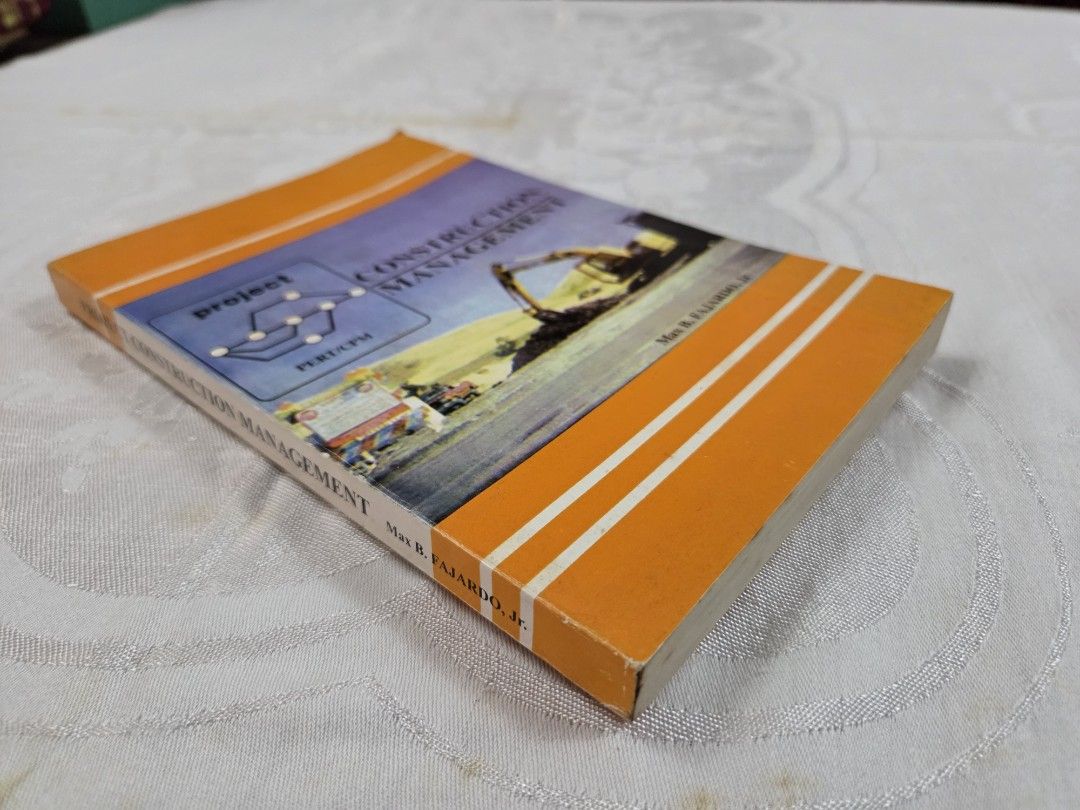 Project Construction Management by Max B. Fajardo Jr. (Category: Textbooks) located in Makati City. Submitted by pjstyle (Listing ID 1447055686, Image 3). Description: - Project Construction Management book by Max B. Fajardo Jr. - Ideal for construction professionals and students. - Key topics covered: organization, decision making, pre-planning, PERT and CPM, network diagrams. - Published and distributed by 5138 Trading..