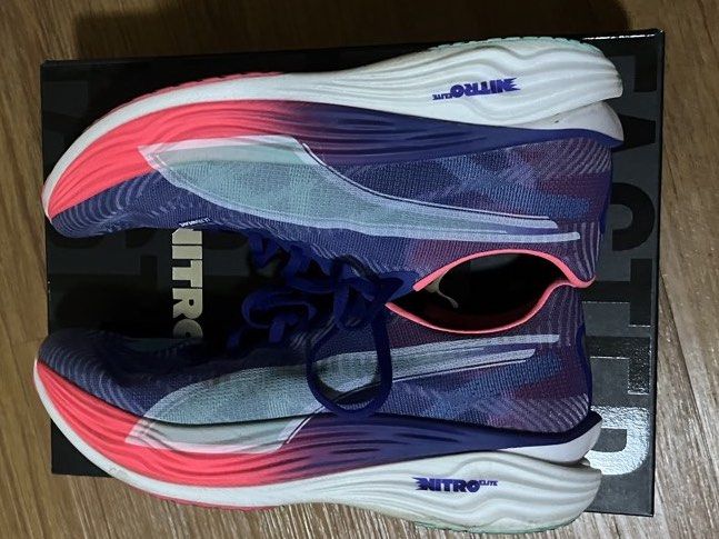 Puma Deviate Nitro Elite 3 - M10.5 (Category: Casual Shoes) located in Las Pinas. Submitted by jusgo (Listing ID 1446939066, Image 1). Description: Rfs: can’t use due to injury. Used for 20km only US Men’s 10.5 Las Pinas City Area.