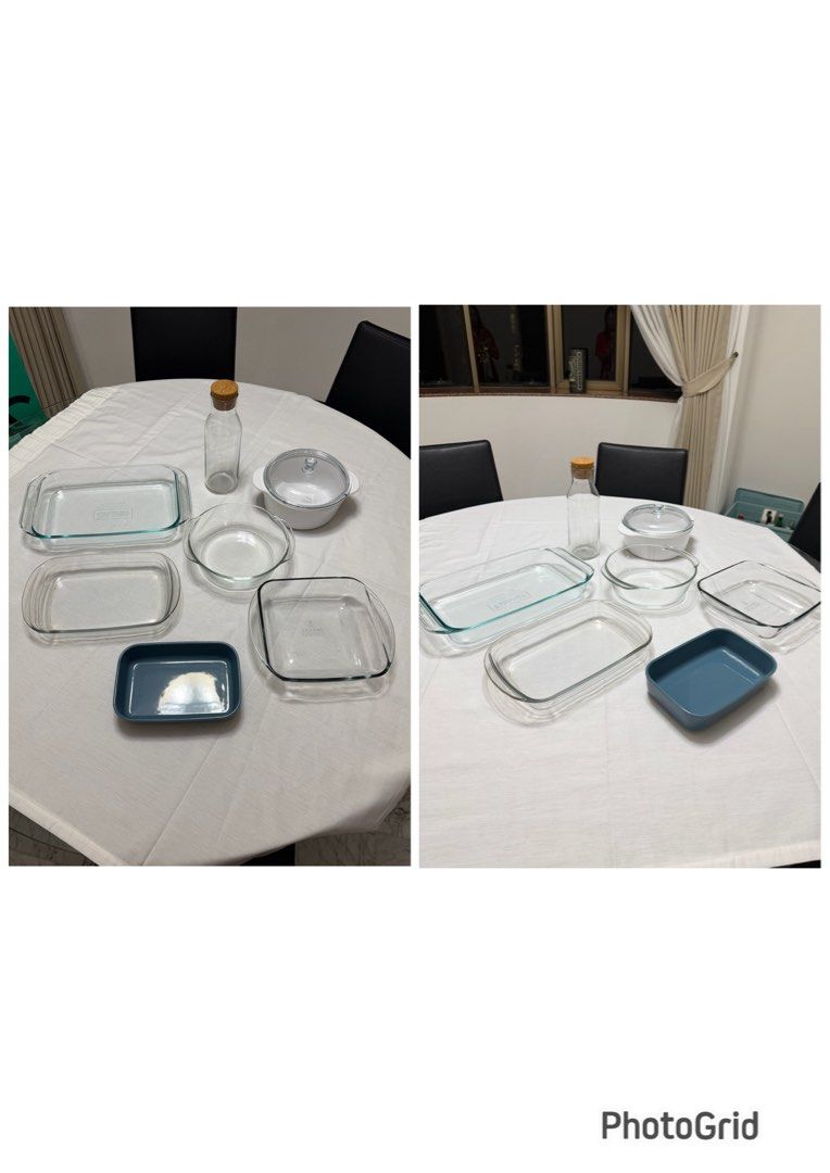 Pyrex Glass Bakeware Set with Bottle and Casserole Dish497894584705372160