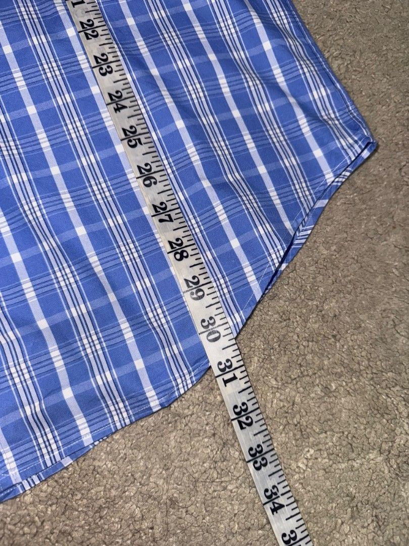 Ralph Lauren Men's Blue Plaid Button-Down Shirt (Category: Formal Shirts) located in Shah Alam. Submitted by hypebeacheskualalumpur (Listing ID 1446988298, Image 3). Description: polo ralph lauren rm125 pos rm10.