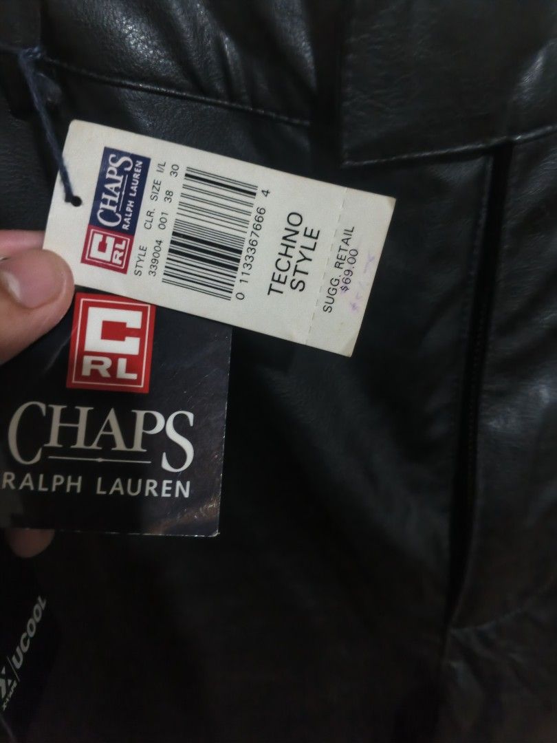 RL chaps Vintage leather pants (Category: Jeans) located in Manila. Submitted by wesleycomad21 (Listing ID 1447030874, Image 2). Description: Brand new with hang tag.