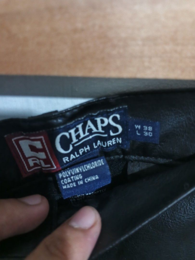 RL chaps Vintage leather pants (Category: Jeans) located in Manila. Submitted by wesleycomad21 (Listing ID 1447030874, Image 3). Description: Brand new with hang tag.