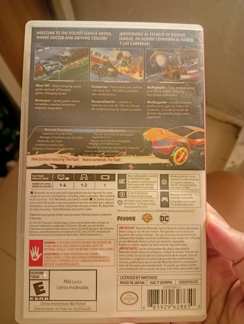 Rocket League Collector's Edition Nintendo Switch Game (Category: Nintendo) located in Makati City. Submitted by leniii8ii (Listing ID 1447033786, Image 3). Description: - Collector's Edition of Rocket League for Nintendo Switch - with case and cards.