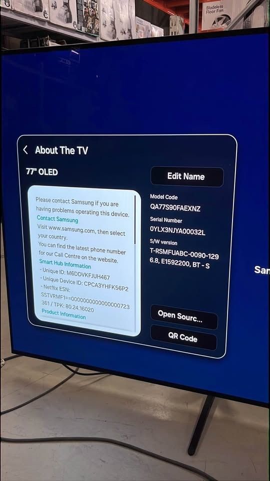 SAMSUNG 77 INCHES S90F OLED SMART TV (Category: TV) located in Muntinlupa City. Submitted by affordable_surplus.1 (Listing ID 1446952477, Image 2). Description: NEW ARRIVAL SAMSUNG 77 INCHES S90F OLED SMART TV SURPLUS FROM AUSTRALIA PRICE: 85,000 SHOP AND SAVE AUSTRALIAN SURPLUS #30 Kengi Marketing RMT Industrial Complex Tunasan Muntinlupa LOOK FOR: Sales Staff REINE DAVID NUMBER: 09611741423 🕣Store hours: 8:30am to 5:30pm ✅OPEN: Monday to Satur