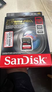 SANDISK 256GB SD CARD Extreme Pro全新大咭