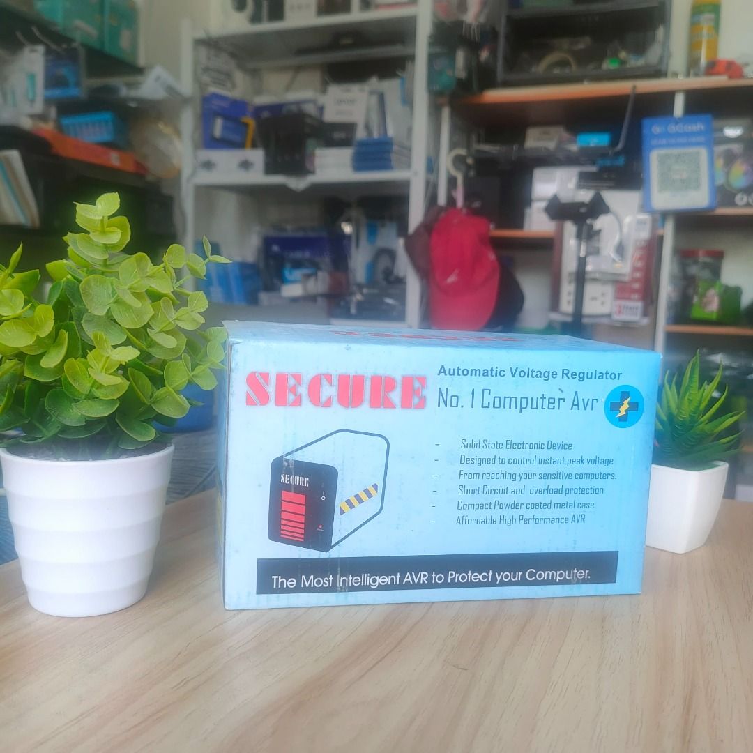 SECURE 500W Automatic Voltage Regulator (AVR) (Category: Other Accessories) located in Santa Maria. Submitted by victorioustech (Listing ID 1446918905, Image 2). Description: ⚡ Protect your PC from unstable power! SECURE 500W Automatic Voltage Regulator (AVR) 💰 PHP 320 ✅ 500W Capacity ✅ Automatic Voltage Regulation ✅ 220V Input/Output ✅ 3 Universal 220V Outlets ✅ Built-in 5A Fuse Protection ✅ Ready for Desktop Computer Setups Perfect for: 🖥 Des