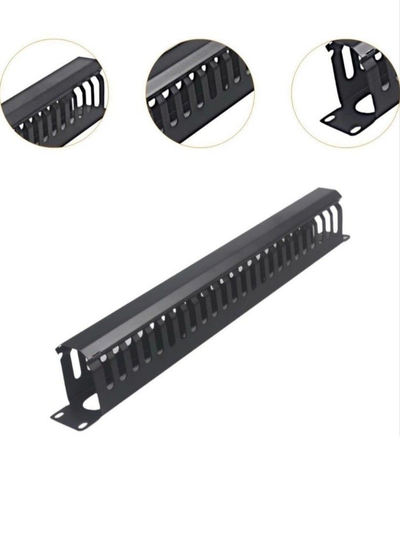 Server Rack Cable Management Desk Cable Rack Cable Organizer / cable manager for 19 inch (Category: Networking) located in Quezon City. Submitted by mdgco (Listing ID 1447014302, Image 1). Description: Standard 19 Inch Cabinet Installation】: This cable management rack is specifically designed for standard 19 inch network cabinets, making it suitable for various network environments. 【Thickened Cold Rolled Steel Plate】: Made from cold rolled steel