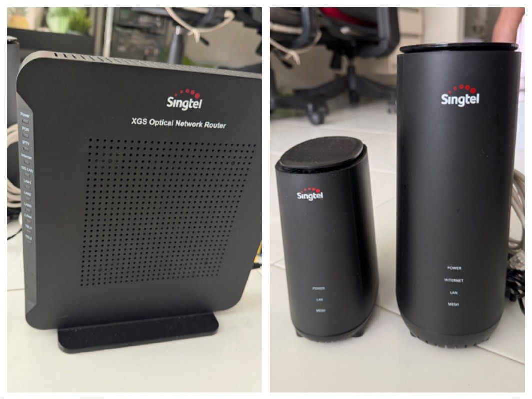 Singtel XGS Optical Network Router & Mesh WiFi System