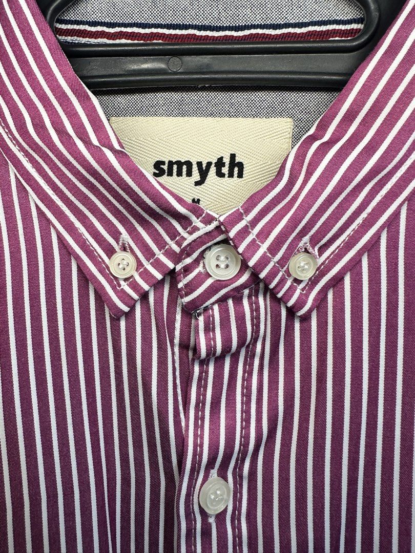 SMYTH Longsleeve Polo (Category: Formal Shirts) located in Manila. Submitted by markokostlich (Listing ID 1447082432, Image 3). Description: SMYTH Red Violet Longsleeve Polo Non-Iron polo Condition: 10/10 Color: 10/10 Dimes: Length- 28.5, Width- 21 inches 📌𝙍𝙀𝙈𝙄𝙉𝘿𝙀𝙍𝙎 ♡ Mine now, pay now ♡ Please manage your expectation coz these are preloved items. ♡ Color may slightly vary due to lighting. ♡ SF depends on your location 📦Via J&T or Lala