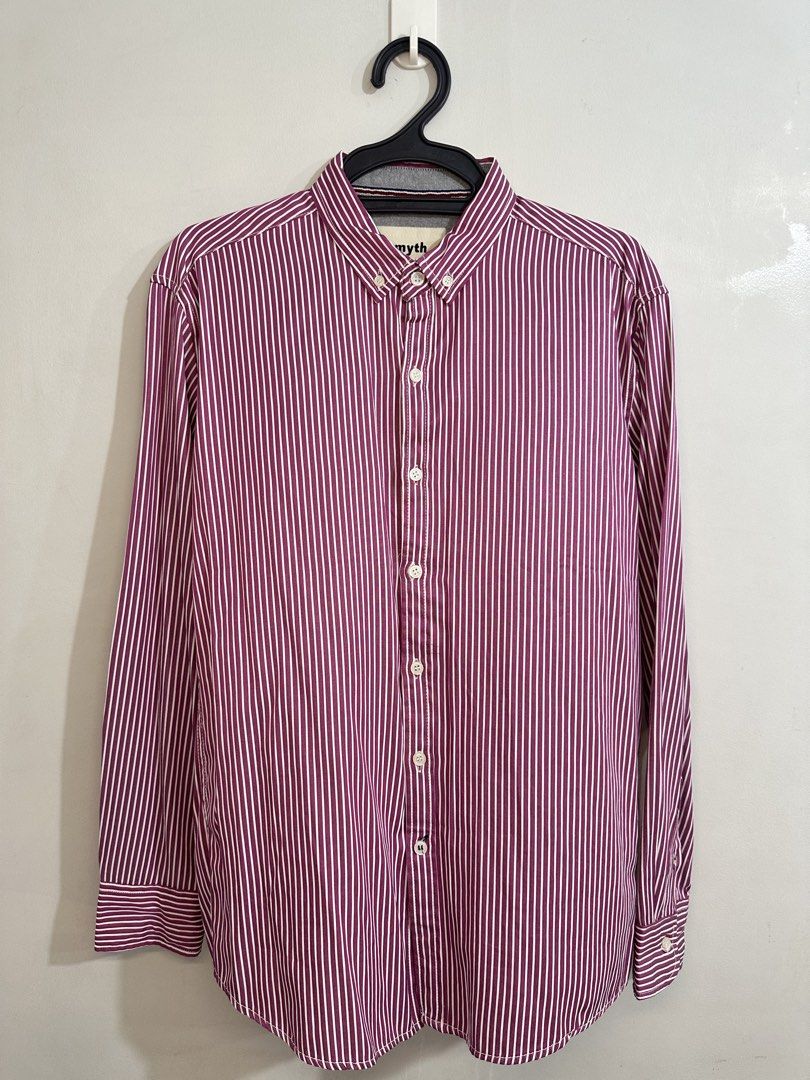 SMYTH Longsleeve Polo (Category: Formal Shirts) located in Manila. Submitted by markokostlich (Listing ID 1447082432, Image 1). Description: SMYTH Red Violet Longsleeve Polo Non-Iron polo Condition: 10/10 Color: 10/10 Dimes: Length- 28.5, Width- 21 inches 📌𝙍𝙀𝙈𝙄𝙉𝘿𝙀𝙍𝙎 ♡ Mine now, pay now ♡ Please manage your expectation coz these are preloved items. ♡ Color may slightly vary due to lighting. ♡ SF depends on your location 📦Via J&T or Lala