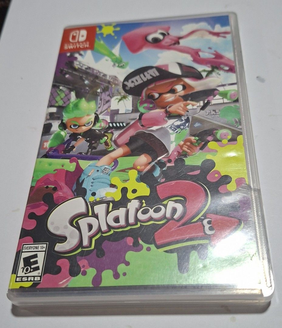 Splatoon 2 Nintendo Switch Game (Category: Nintendo) located in Pasig City. Submitted by heytey (Listing ID 1447022488, Image 1). Description: - Splatoon 2 for Nintendo Switch - Fun shooter game with lots of ink - Great for multiplayer battles - Comes with game cartridge and case - Ready for turf war action.