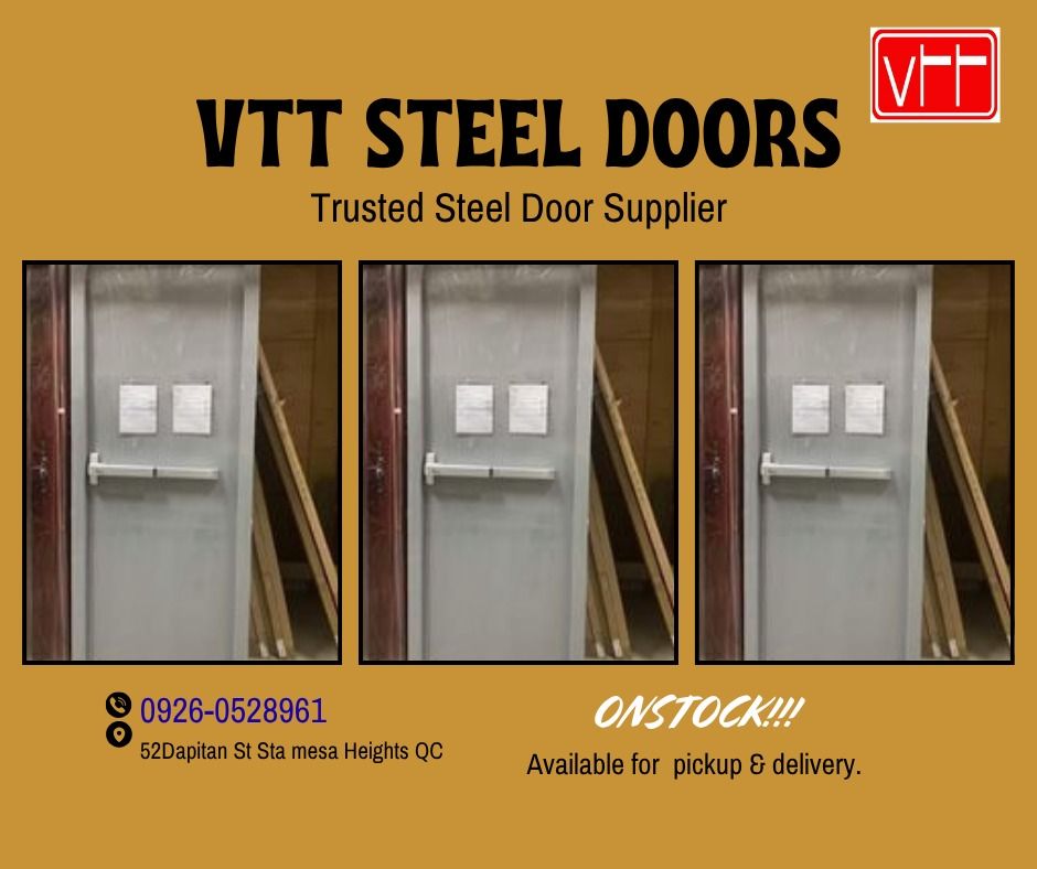 steel fire exit door (Category: Locks, Doors & Gates) located in Quezon City. Submitted by vttsteeldoor-chelle (Listing ID 1446923183, Image 2). Description: FIRE.