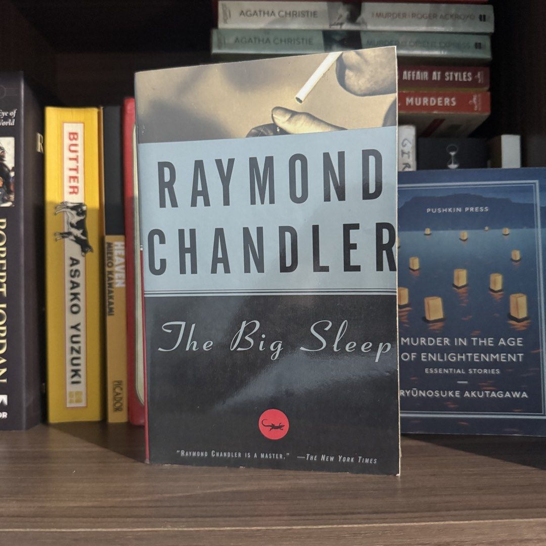 The Big Sleep by Raymond Chandler (Category: Storybooks) located in Manila. Submitted by books_in_between (Listing ID 1446965307, Image 1). Description: - Title: The Big Sleep - Author: Raymond Chandler - Genre: Classic Crime Fiction/Mystery - Format: Paperback - Features: Iconic cover art - Ideal for: Crime fiction enthusiasts, collectors of literary history.