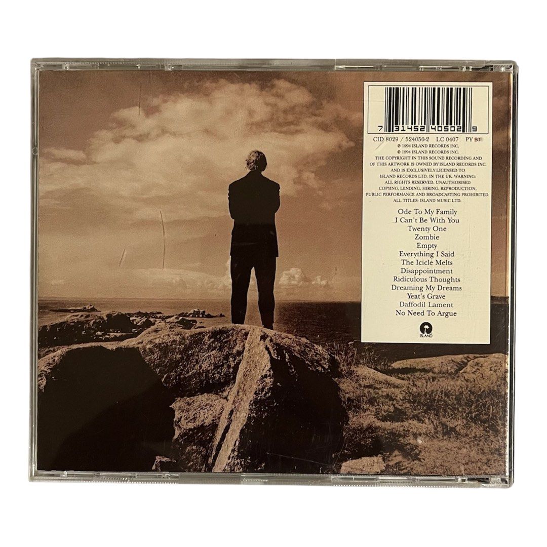 The Cranberries CD (Category: CDs & DVDs) located in Kuching. Submitted by bedycollections (Listing ID 1446919925, Image 2). Description: THE CANBERRIES No Need To Argue Press UK Price MYR55 DFOD.