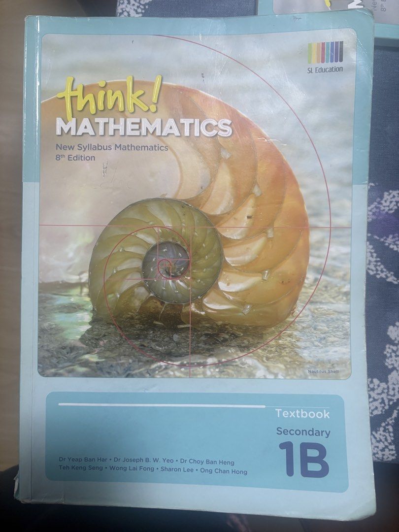 Think! Mathematics Secondary 1 Textbook & Workbook Set (Category: Textbooks) located in Pasig City. Submitted by AddyCB (Listing ID 1447051996, Image 3). Description: - Think! Mathematics Secondary 1 Textbook & Workbook - 8th Edition, New Syllabus Mathematics - Ideal for Sec 1 students - Feel free to ask any questions! ₱1200 for 4 books (complete set).