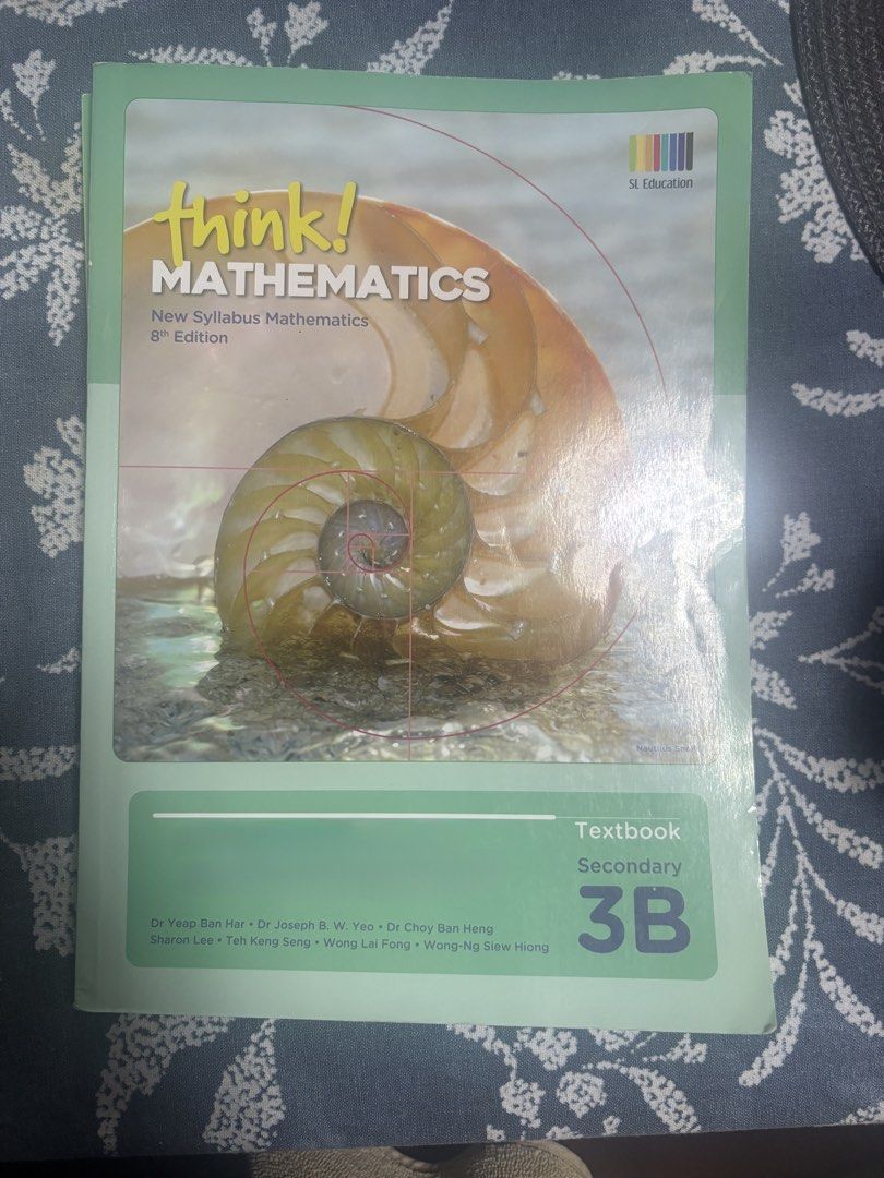 Think! Mathematics Secondary 3A & 3B Textbook & Workbook Set (Category: Textbooks) located in Pasig City. Submitted by AddyCB (Listing ID 1447051695, Image 3). Description: - Think! Mathematics Textbooks & Workbooks - For Secondary 3A and 3B - 8th Edition, New Syllabus Mathematics - Ideal for students following the Singapore curriculum - Includes both textbook and workbook for each level (3A and 3B) ₱1500 for all 4 textbooks (complete set).