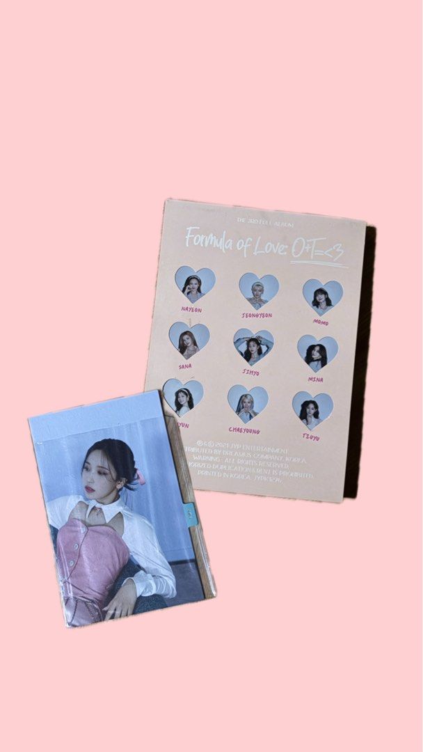 TWICE OFFICIAL ALBUM (Category: K-Wave Merchandise) located in Valenzuela. Submitted by silver.j09698360 (Listing ID 1446955475, Image 2). Description: - LIKE NEW - No Photocards - inclusions are seen in the photos .