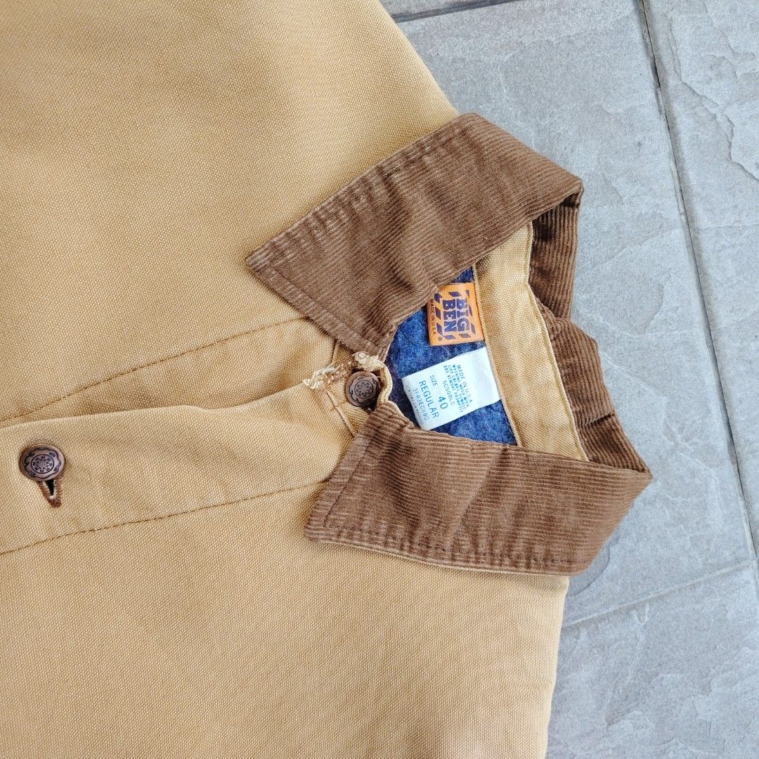 Vintage 70's Big Ben Chore Jacket - Made in USA (Category: Coats, Jackets and Outerwear) located in Kuala Lumpur. Submitted by freefromfake (Listing ID 1447076476, Image 3). Description: Butang tiang hitam* Manual Measurement : 21x30" Sleeve: 23".