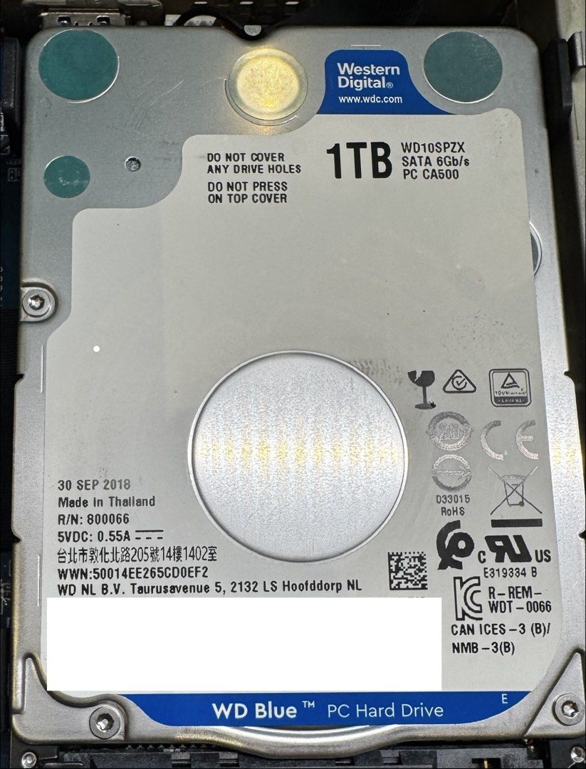 Western Digital 1TB WD Blue 2.5