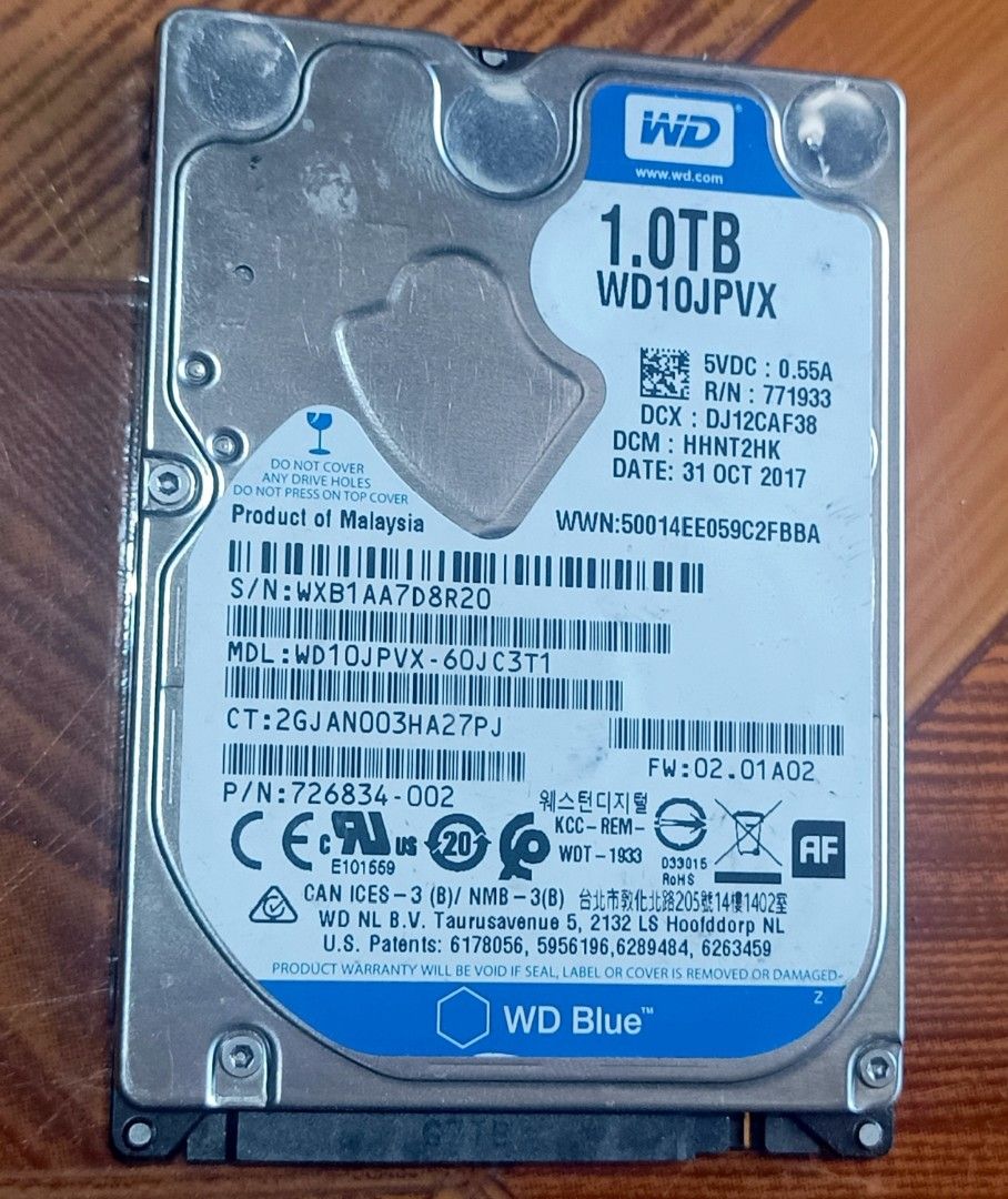 Western Digital 2.5 slim 1TB used (Category: Hard Disks & Thumbdrives) located in Taguig. Submitted by fjdsoundvision_2013 (Listing ID 1446953345, Image 1). Description: Selling my spare used hdd...