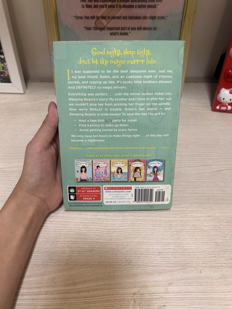 Whatever After Dream On Book by Sarah Mlynowski (Category: Storybooks) located in Manila. Submitted by cupofishka (Listing ID 1447020003, Image 2). Description: 🏷️ "Whatever After Dream On" book 4 by Sarah Mlynowski 🏷️ Part of The New York Times Bestselling Series 🏷️ Perfect for young readers who enjoy fairy tales and adventure 🏷️ Pages show natural yellowing due to age 🌸 Feel free to DM for inquiries or more pictures/videos.