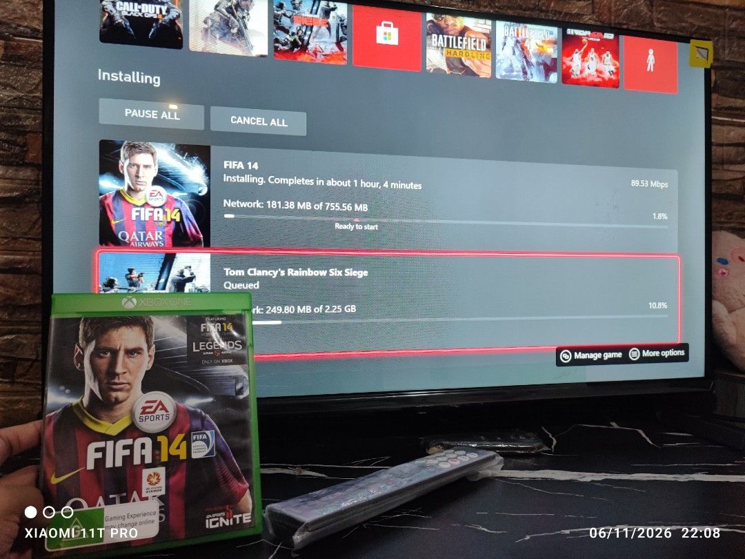 XBOX ONE CD " Fifa 14 " (Category: Xbox) located in Manila. Submitted by pcltasenseigaming (Listing ID 1446915023, Image 1). Description: XBOX ONE CD " Fifa 14 " 📌 Price 319 📌 Negotiable 📌 Details : Kitang kita sa picture na working kasama pa time and date 📌 2nd Hand Tested Working 📌 Can Send Pictures/Video Of Item With Time & Date 📌 Compatibility is buyer's responsibility 📌 PLEASE RATE MY MARKETPLACE PROFILE AFTER TRANSACTION THANKYOU & G