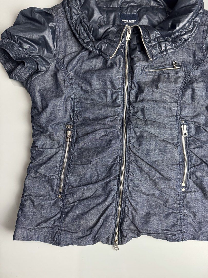 Y2k Miss Sixty - Short sleeve Jacket (Category: Coats, Jackets and Outerwear) located in San Pablo. Submitted by _daddyrey (Listing ID 1447052375, Image 3). Description: Y2k Miss Sixty - Short sleeve Jacket Size : Medium Minor signs of usage Still in excellent condition Missing lace Authentic DM!.