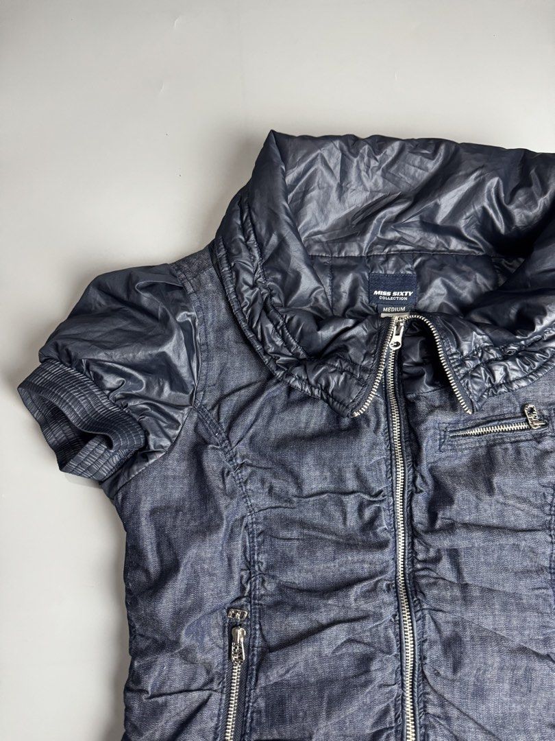 Y2k Miss Sixty - Short sleeve Jacket (Category: Coats, Jackets and Outerwear) located in San Pablo. Submitted by _daddyrey (Listing ID 1447052375, Image 2). Description: Y2k Miss Sixty - Short sleeve Jacket Size : Medium Minor signs of usage Still in excellent condition Missing lace Authentic DM!.
