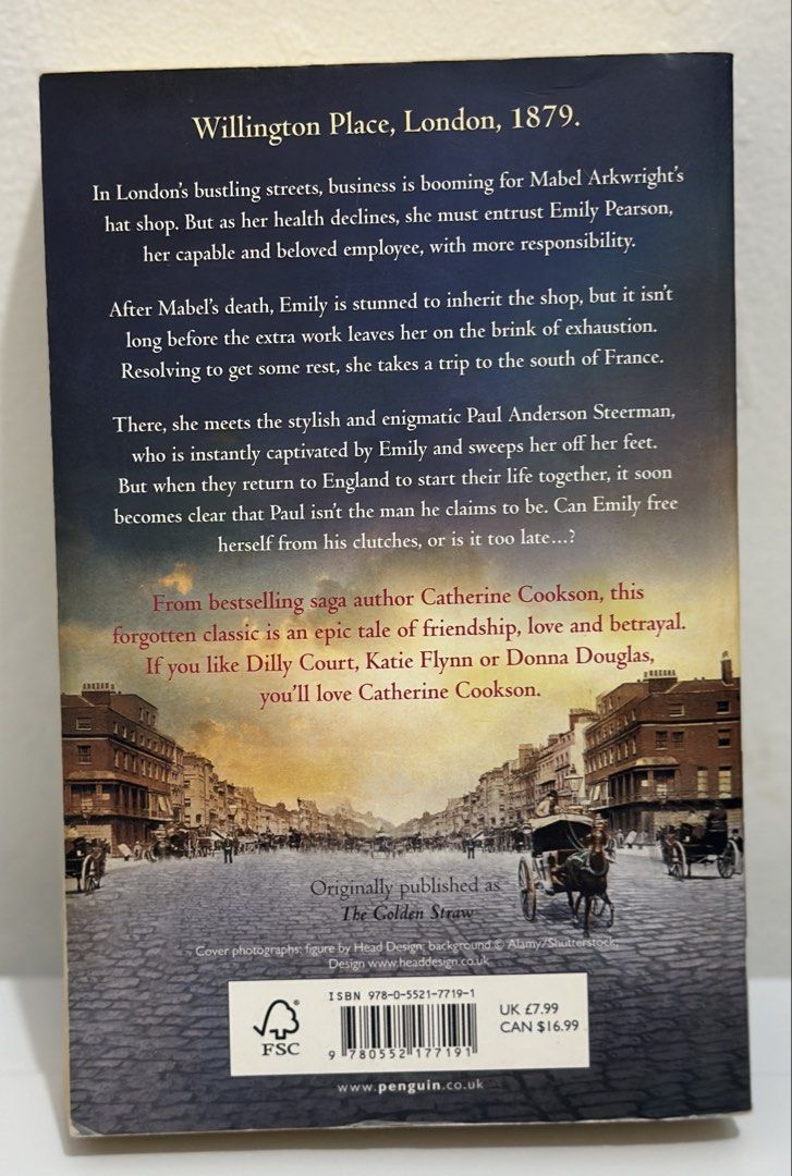 3 Novels: Trollope, Cookson, Dilly Court (Category: Storybooks) located in Los Banos. Submitted by tres_borsmal (Listing ID 1448825375, Image 3). Description: - 'The Small House at Allington' by Anthony Trollope - 'The Hatmaker's Gift' by Catherine Cookson - 'The Summer Maiden' by Dilly Court - Perfect for any book lover - Grab all three for a great reading experience!.