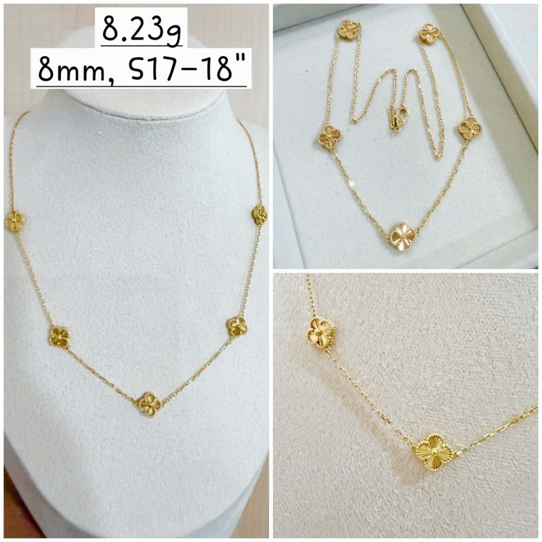 5 Arpels 18K Gold Necklace 8mm (Category: Necklaces) located in Valenzuela. Submitted by absolutelychick (Listing ID 1448794227, Image 1). Description: 18k gold MC 8.23g 8mm S 17-18" lbc with declared value insurance.