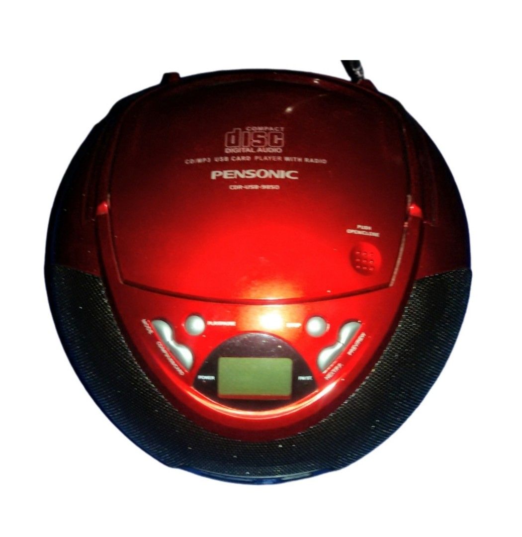 ■ PENSONIC ■ PHILLIPS Cd Player (Category: Portable Music Players) located in Pasig City. Submitted by eclectic_stuff (Listing ID 1448777786, Image 2). Description: CD PLAYERS - can be battery-operated or plug-in ■ PENSONIC Cd player Red, like new (short-time used) 🎈1,7 ■ PHILLIPS Cd player Gray, lightly used (short-time used..just stored) 🎈2,5 Both WORKING..both Only sound button is malfunctioning (minimal sound) -have to be check by technicia
