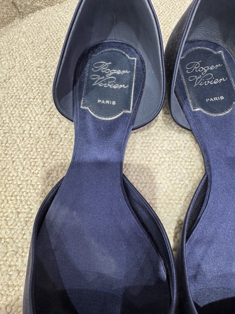 二手Roger Vivier Dorsay Sexy Choc 水鑽底鞋36.5size, 名牌, 鞋及波鞋