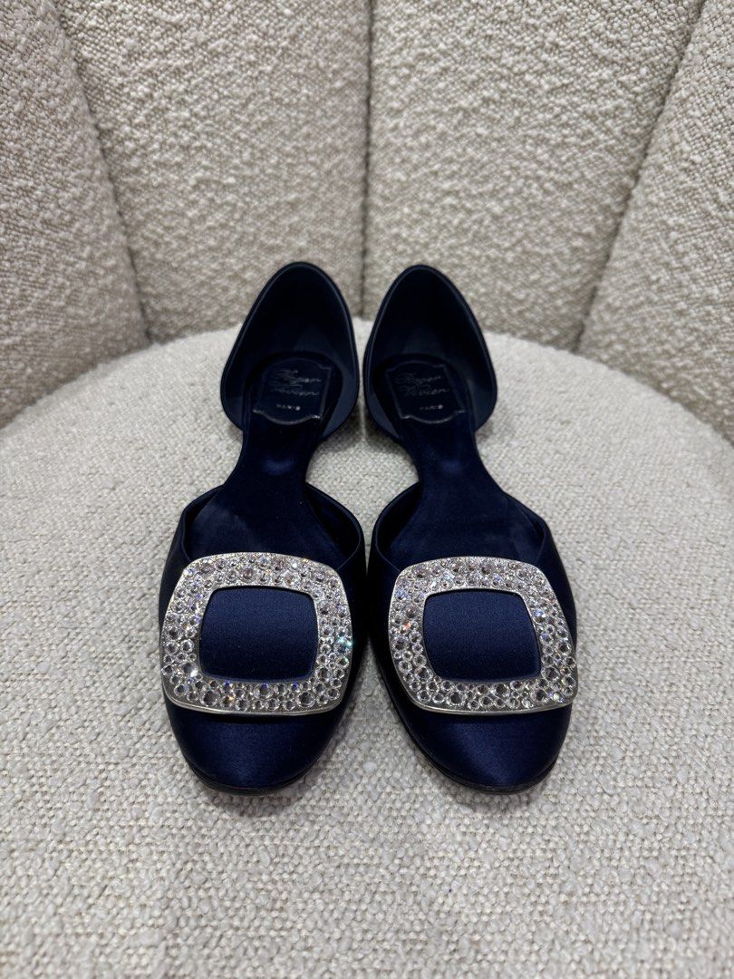 【美品】Roger Vivier Dorsay Sexy Choc 36.5 二手Roger Vivier Dorsay Sexy Choc 水鑽底鞋36.5size, 名牌, 鞋及波鞋