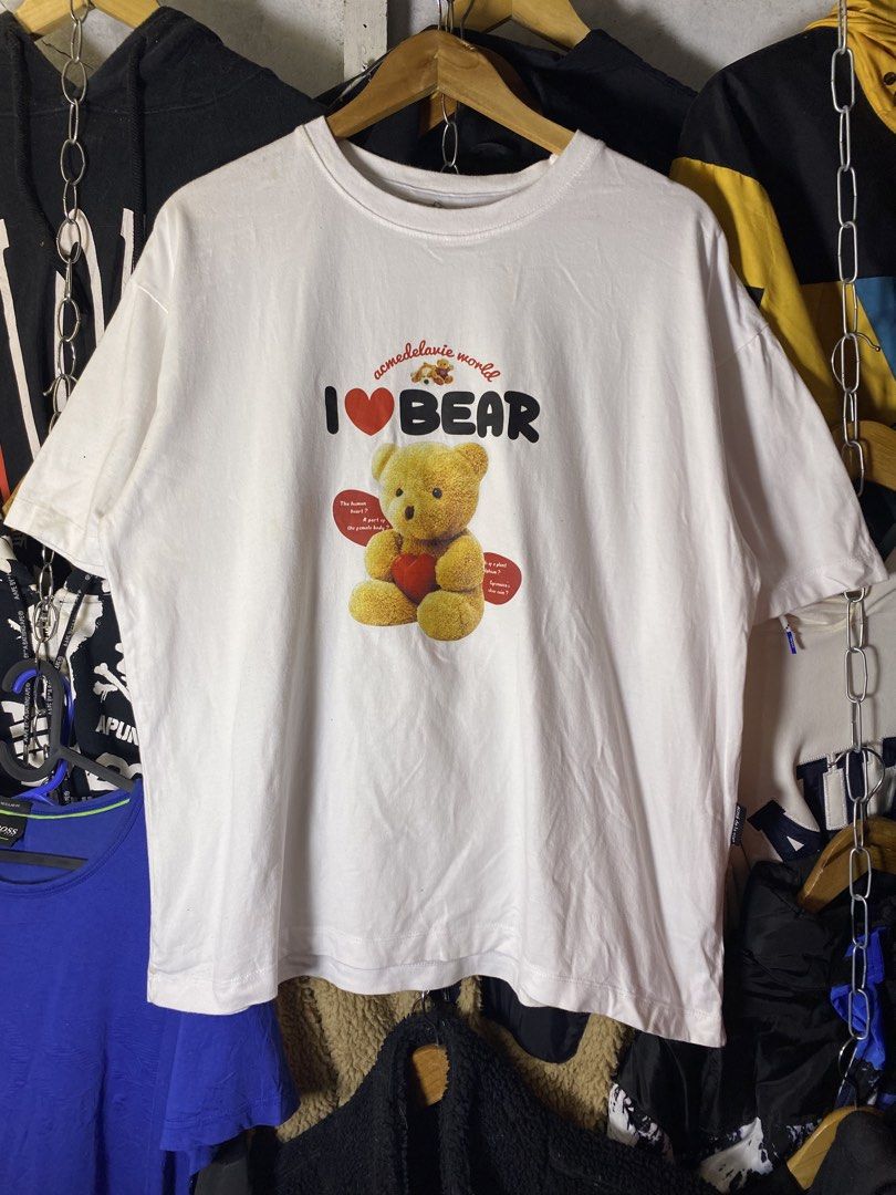 Adlv i love bear (Category: Luxury Apparel) located in Manila. Submitted by ercmrsmam (Listing ID 1448855404, Image 2). Description: ADLV “I ❤️ ADLV BEAR” W24 L26.5 Cut necktag yellow stains Color may vary due to lighting Need wash Dm if interested 📩 will be posted on my carousell acc⬇️ Check out ercmrsmam listings on #Carousell: https://carousell.app.link/mu0SnqUHP3b 📍baclaran paranaque metro manila 🛵jnt/lalamove courier 💵 mop: gcash.
