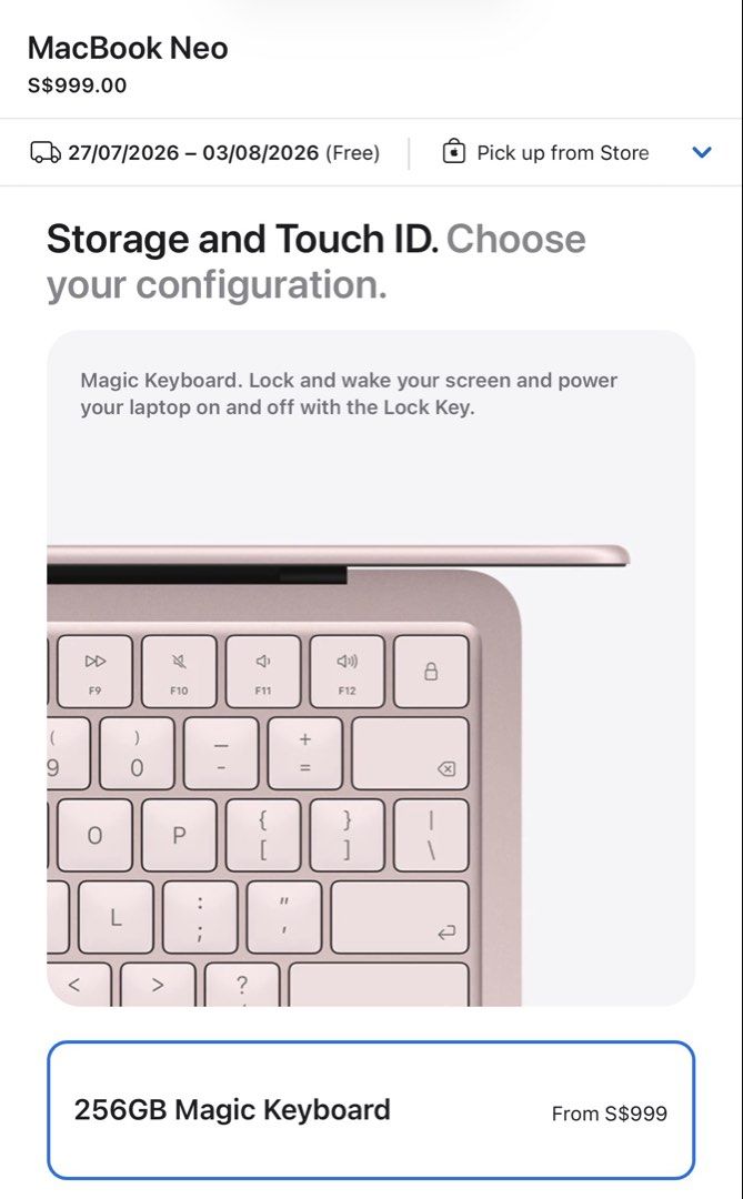 Apple MacBook Neo Blush 256GB505689513531822083